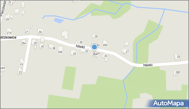 Rydułtowy, Niwki, 30A, mapa Rydułtowy