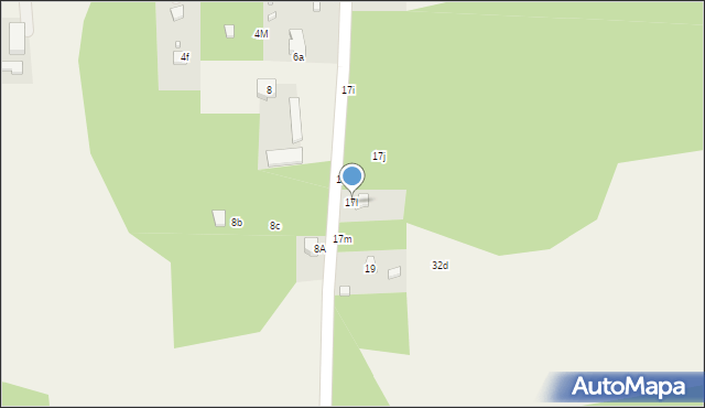 Rzeczyca, Niska, 17l, mapa Rzeczyca