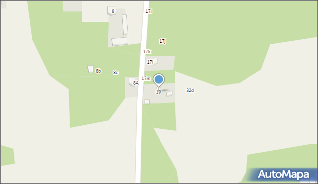 Rzeczyca, Niska, 19, mapa Rzeczyca