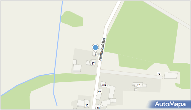 Ścinawa Mała, Niemodlińska, 39, mapa Ścinawa Mała