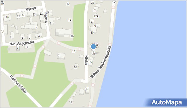 Serock, Niska, 33, mapa Serock