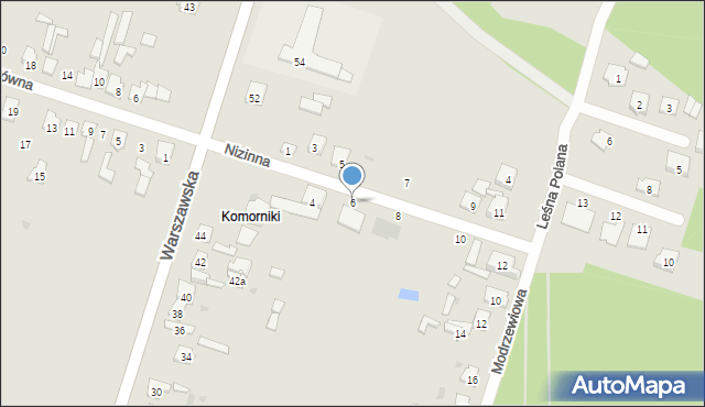 Skarżysko-Kamienna, Nizinna, 6, mapa Skarżysko-Kamienna