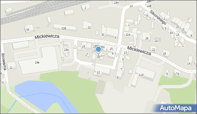 Skawina, Niepodległości, 10, mapa Skawina