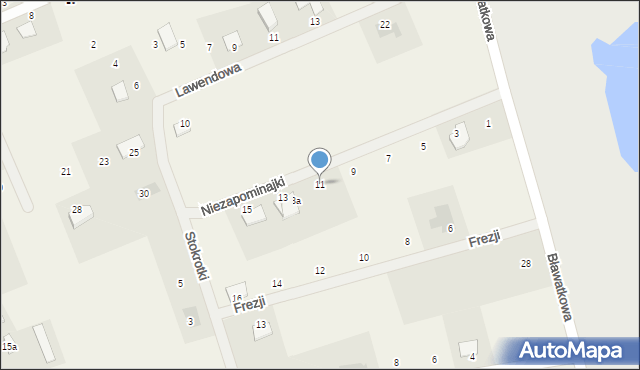 Skowarcz, Niezapominajki, 11, mapa Skowarcz