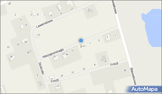 Skowarcz, Niezapominajki, 9, mapa Skowarcz