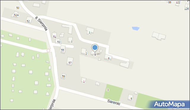 Słomin, Niedźwiadka, 4, mapa Słomin