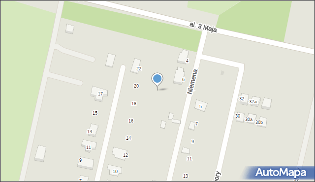 Słupsk, Niemena Czesława, 8b, mapa Słupska