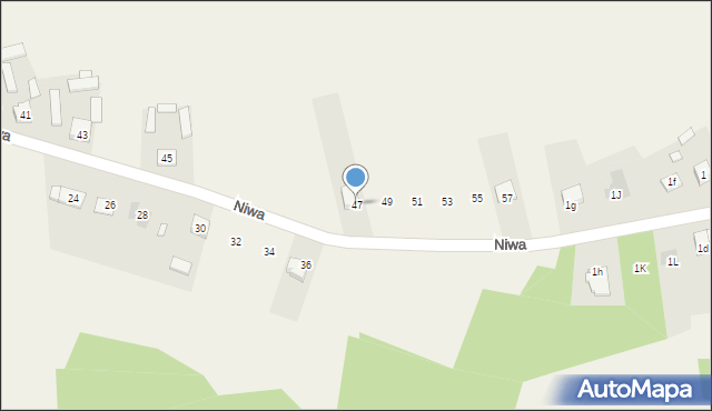 Śmietanki, Niwa, 47, mapa Śmietanki