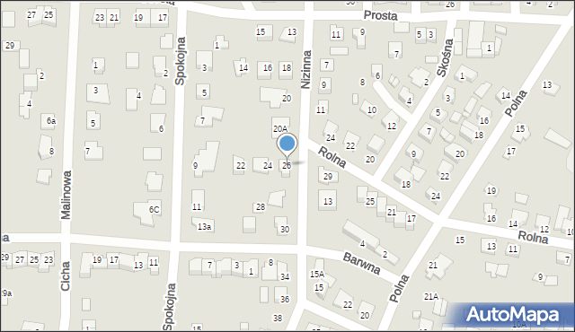 Solec Kujawski, Nizinna, 26, mapa Solec Kujawski