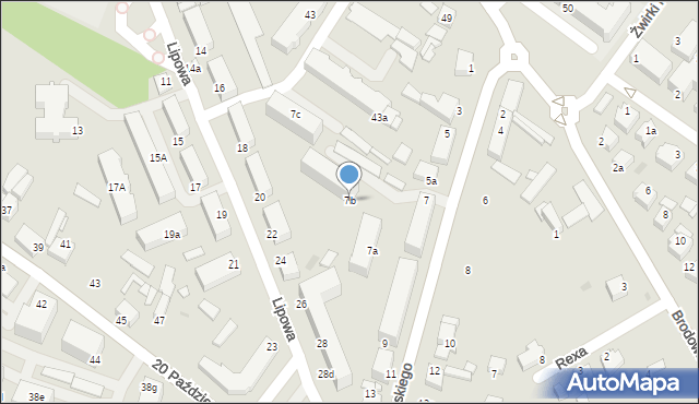 Środa Wielkopolska, Niedziałkowskiego Mieczysława, 7b, mapa Środa Wielkopolska