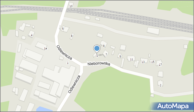 Stąporków, Nieborowska, 1, mapa Stąporków