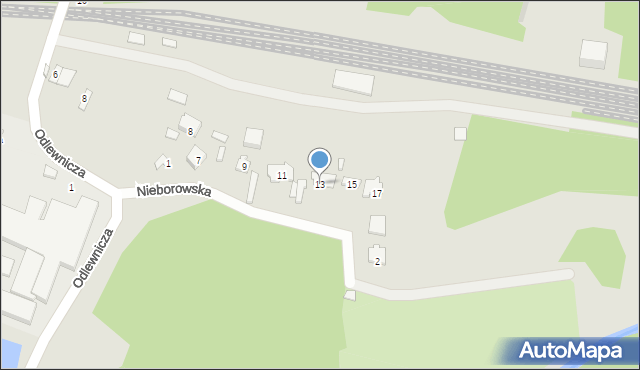 Stąporków, Nieborowska, 13, mapa Stąporków