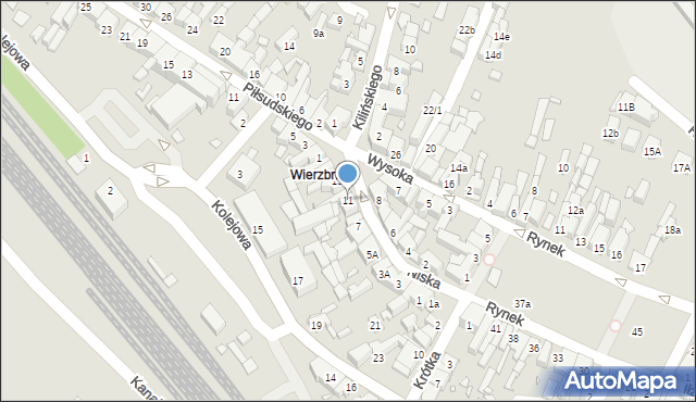 Starachowice, Niska, 11, mapa Starachowic