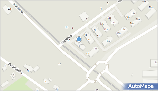 Stargard, Niemena Czesława, 2, mapa Stargard