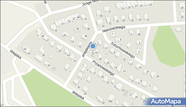 Starogard Gdański, Nierzwickiego Franciszka, 11, mapa Starogard Gdański