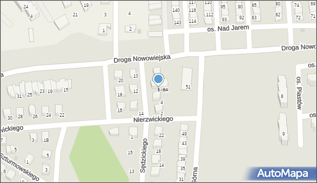 Starogard Gdański, Nierzwickiego Franciszka, 6, mapa Starogard Gdański