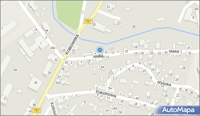 Staszów, Niska, 8, mapa Staszów