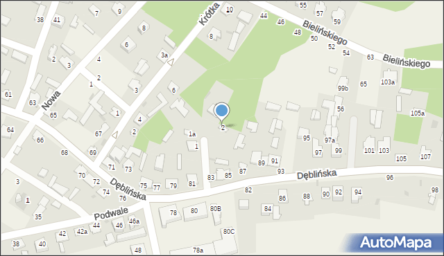 Stężyca, Niecała, 2, mapa Stężyca