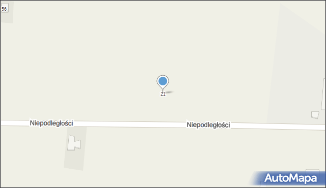 Strzegowo, Niepodległości, 21, mapa Strzegowo