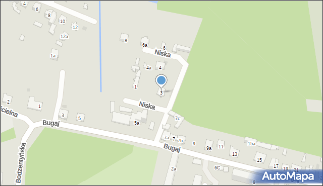 Suchedniów, Niska, 3, mapa Suchedniów