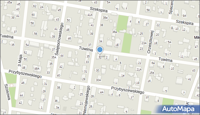 Sulejówek, Niemojewskiego, 32, mapa Sulejówek