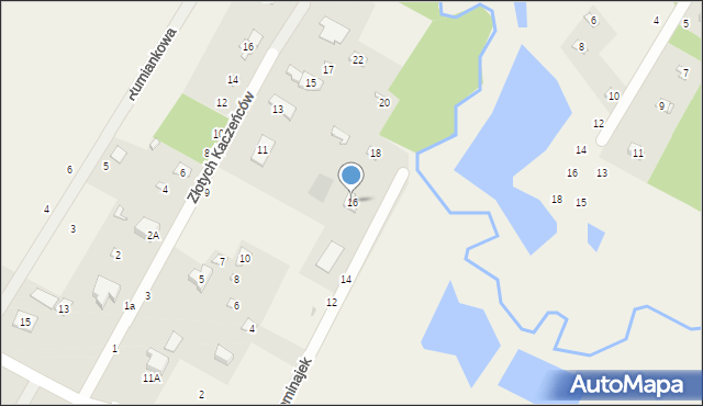 Swędów, Niezapominajek, 16, mapa Swędów