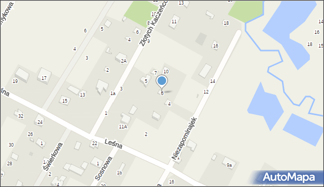 Swędów, Niezapominajek, 6, mapa Swędów