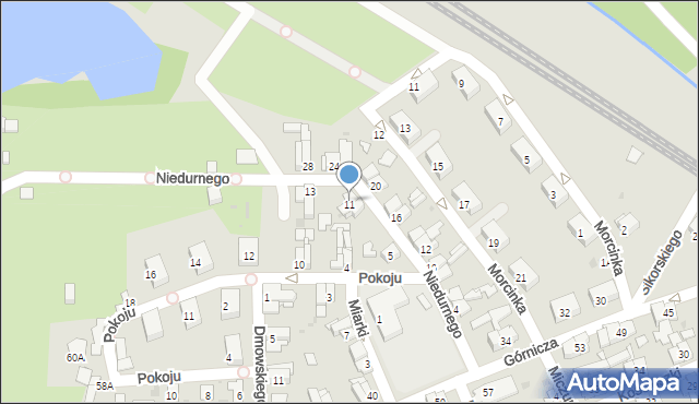 Świętochłowice, Niedurnego Piotra, 11, mapa Świętochłowice