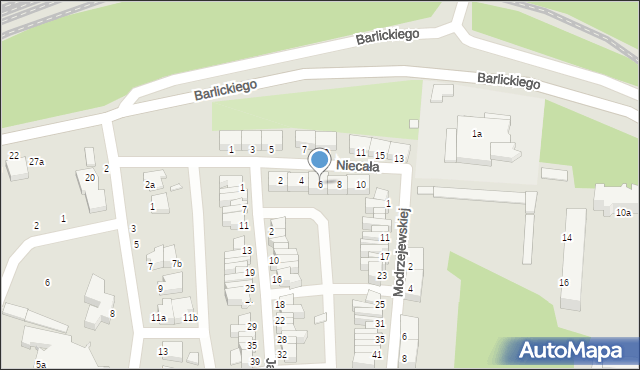 Świnoujście, Niecała, 6, mapa Świnoujście