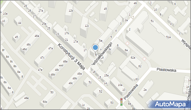 Świnoujście, Niedziałkowskiego Mieczysława, 9, mapa Świnoujście