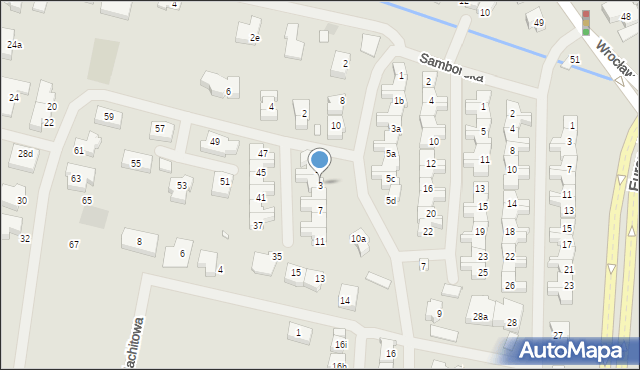 Szczecin, Niepołomicka, 3, mapa Szczecina