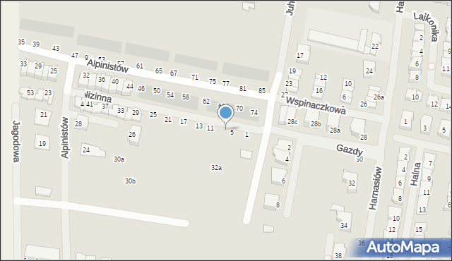 Szczecin, Nizinna, 7, mapa Szczecina