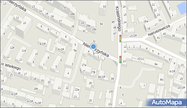 Szczecin, Niemierzyńska, 3, mapa Szczecina