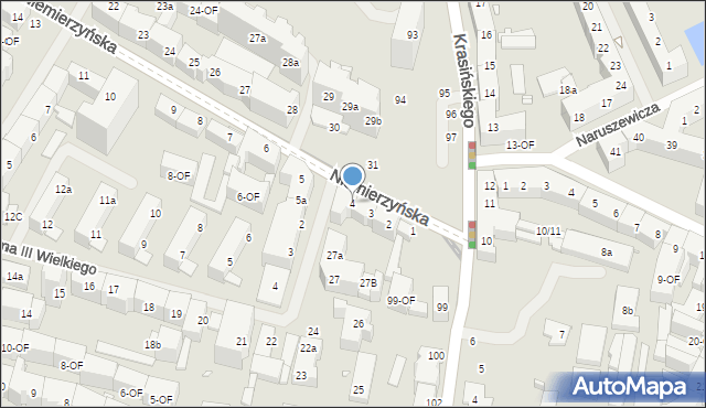 Szczecin, Niemierzyńska, 4, mapa Szczecina