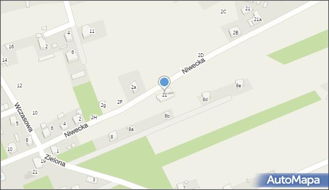 Szczedrzyk, Niwecka, 11, mapa Szczedrzyk