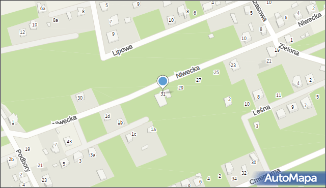 Szczedrzyk, Niwecka, 31, mapa Szczedrzyk
