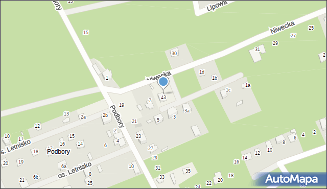 Szczedrzyk, Niwecka, 7a, mapa Szczedrzyk