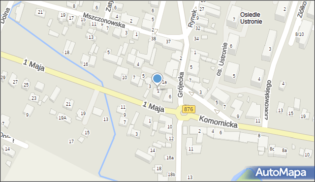 Tarczyn, Niecała, 1, mapa Tarczyn