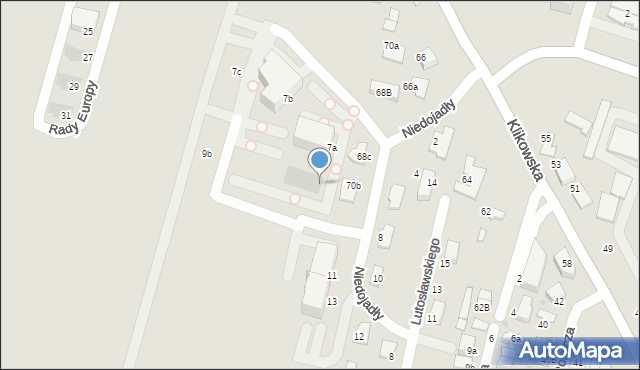 Tarnów, Niedojadły Eugeniusza, 9a, mapa Tarnów