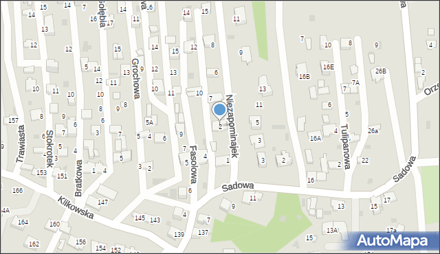 Tarnów, Niezapominajek, 2, mapa Tarnów