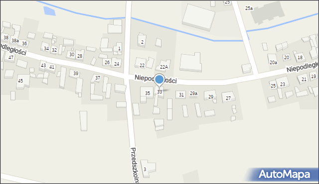 Tarnówka, Niepodległości, 33, mapa Tarnówka