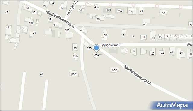 Tarnowskie Góry, Niedziałkowskiego Mieczysława, 65e, mapa Tarnowskie Góry