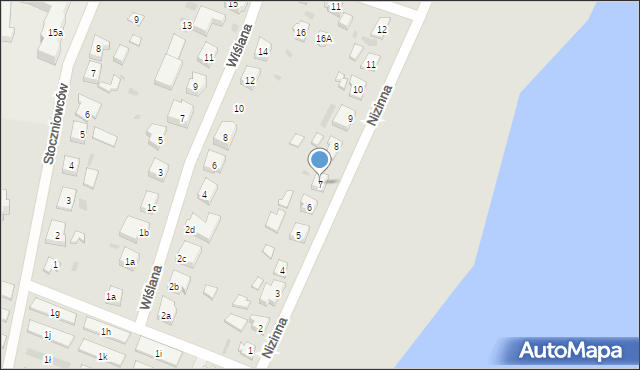 Tczew, Nizinna, 7, mapa Tczew