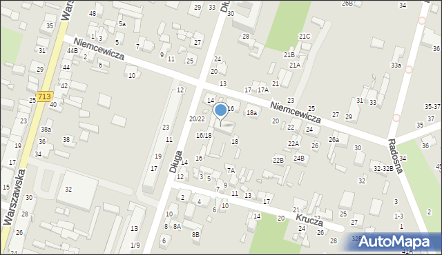 Tomaszów Mazowiecki, Niemcewicza Juliana Ursyna, 16A, mapa Tomaszów Mazowiecki