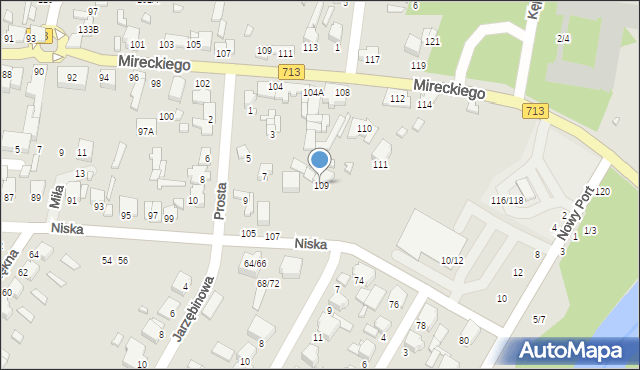 Tomaszów Mazowiecki, Niska, 109, mapa Tomaszów Mazowiecki