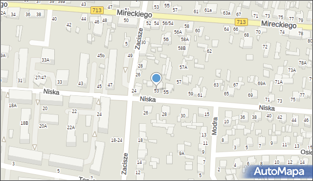 Tomaszów Mazowiecki, Niska, 53, mapa Tomaszów Mazowiecki