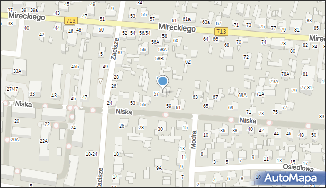 Tomaszów Mazowiecki, Niska, 59A, mapa Tomaszów Mazowiecki