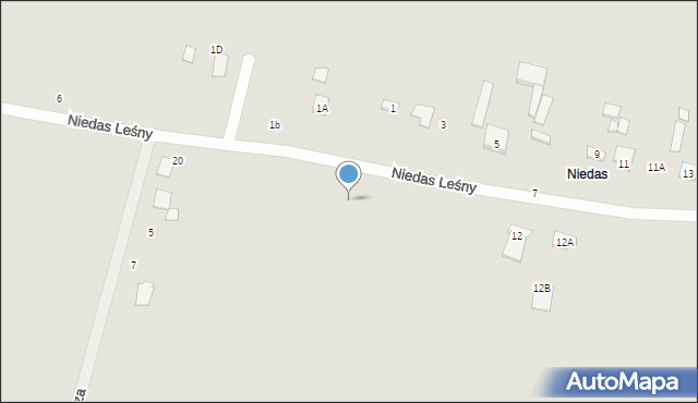 Tuszyn, Niedas Leśny, 16, mapa Tuszyn