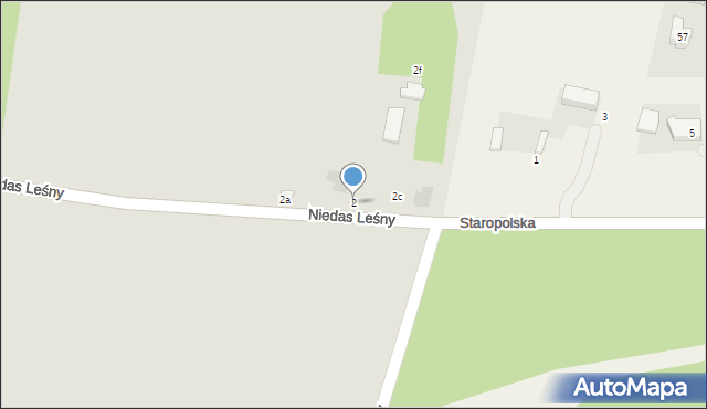 Tuszyn, Niedas Leśny, 2, mapa Tuszyn