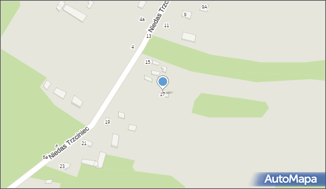 Tuszyn, Niedas Trzciniec, 17, mapa Tuszyn